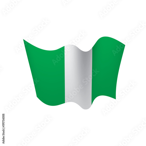 Nigeria flag, vector illustration Free Download Nigeria flag, vector illustration - GFXLoad