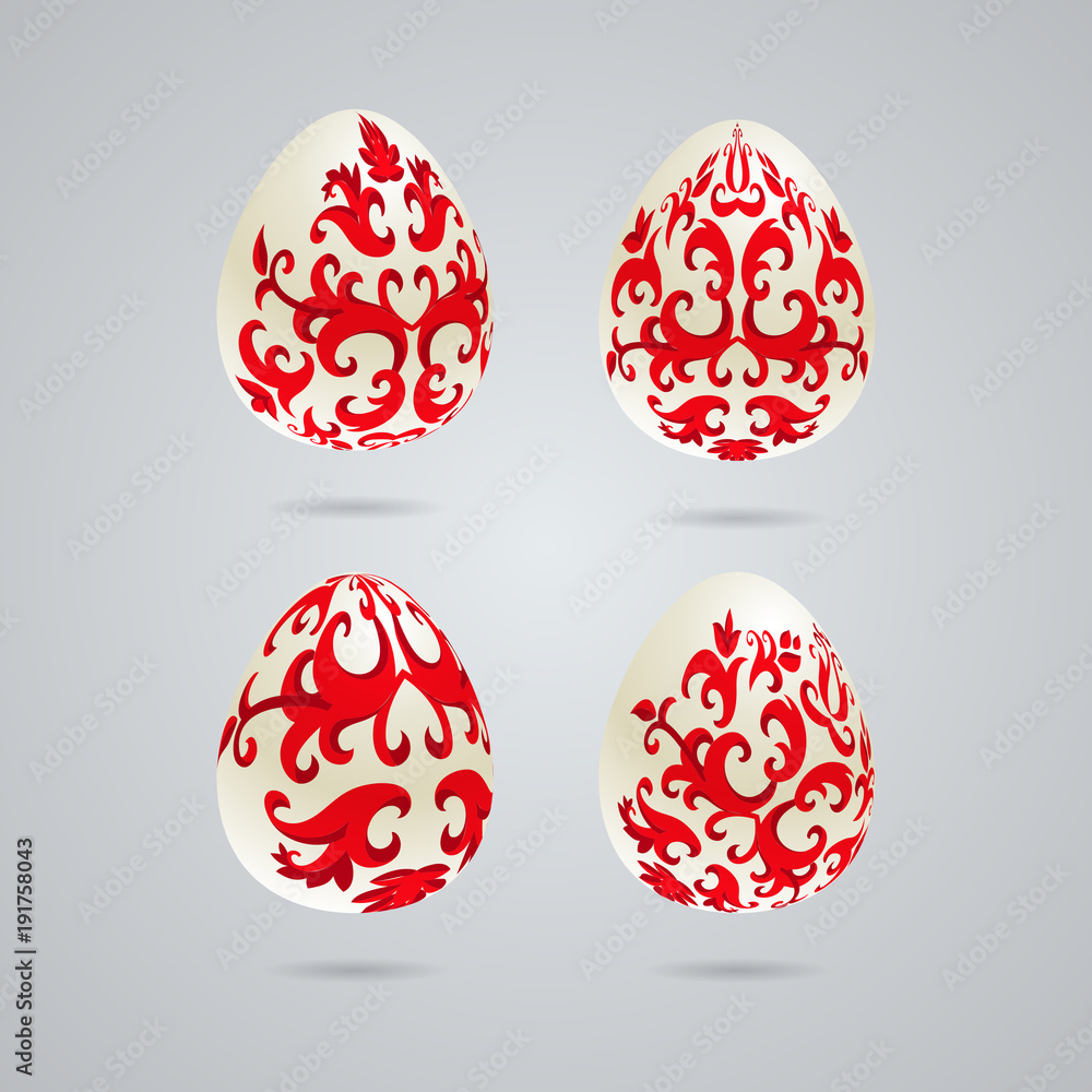 Easter Eggs with various colors Easter Eggs with various colors