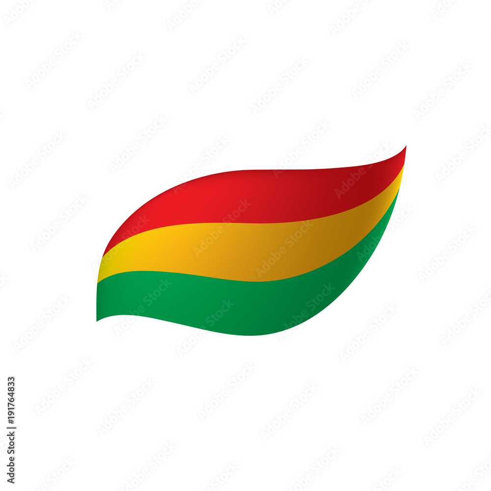 Bolivia flag, vector illustration Bolivia flag, vector illustration