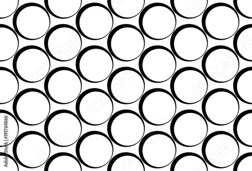 Black on white seamless pattern. Abstract background