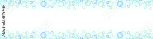 blue bubbles banner