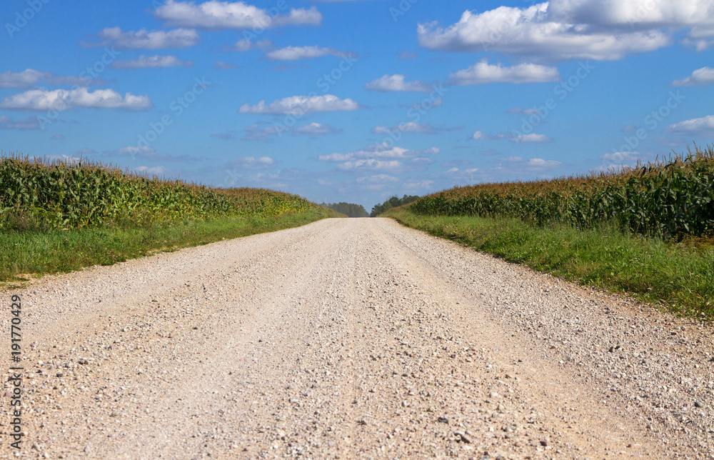 Dusty country road.