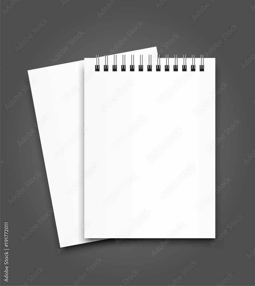 Blank Square notebook calendar mockup cover template Blank Square notebook calendar mockup cover template