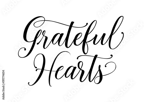 Grateful Hearts Lettering