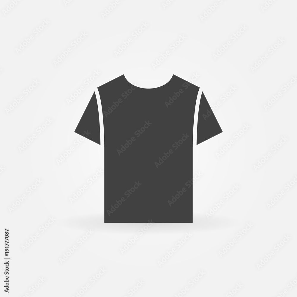 Tshirt icon. Vector t-shirt symbol  - obrazy, fototapety, plakaty 