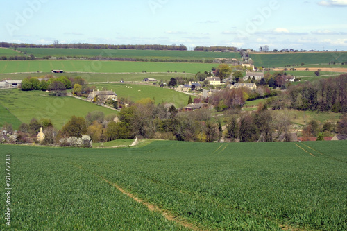 England  Cotswolds  Gloucestershire  Compton Abdale  view