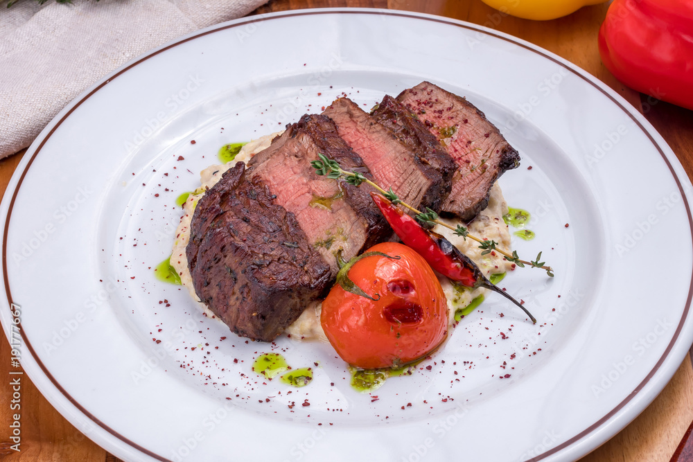 Beef steak sliced Beef steak sliced