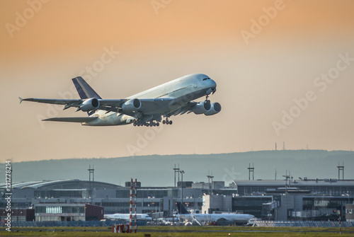 Airplane taking off