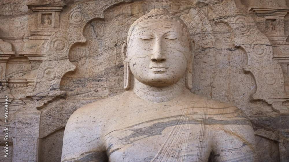 Ancient, Standing Buddha Statue at Gal Viharaya in Polonnaruwa, Sri Lanka Ancient, Standing Buddha Statue at Gal Viharaya in Polonnaruwa, Sri Lanka