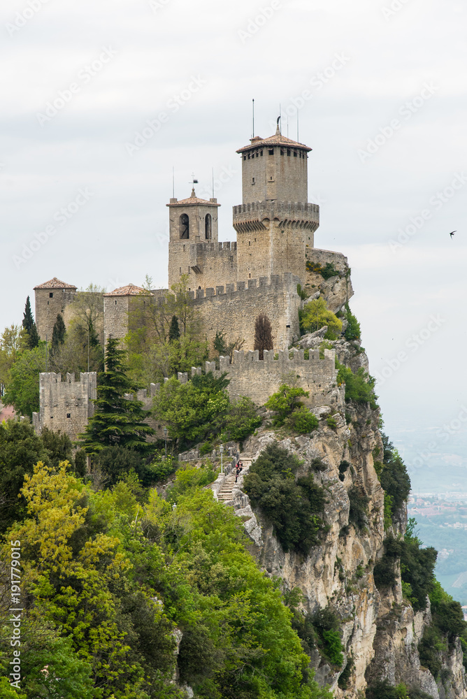 Ancient medieval Castle on an Italian hilltop