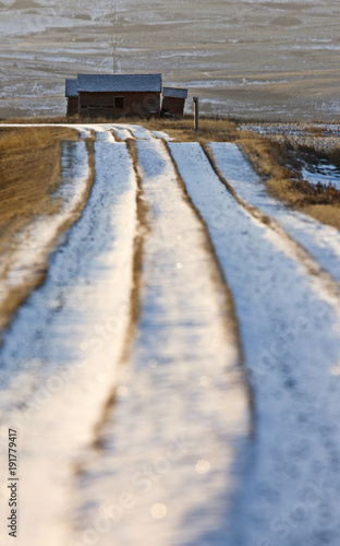 Wallpaper Mural Prairie Landscape Winter Torontodigital.ca