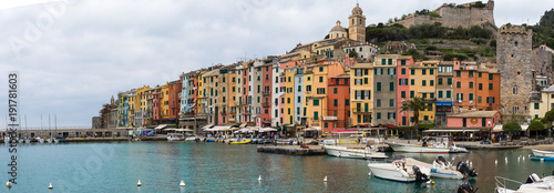 Colourful buildings in a port town along the Mediterranean  © David