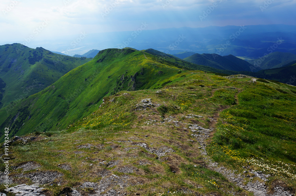 Beautiful scenery of mountains, Little Fatra , Slovakia
