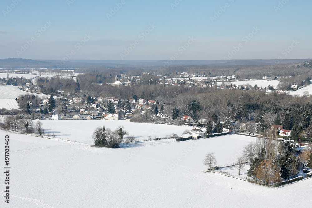 Saint-Cyr-sous-Dourdan sous la neige