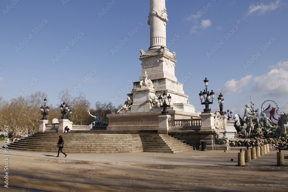 Monument aux Girondins à Bordeaux, Gironde	