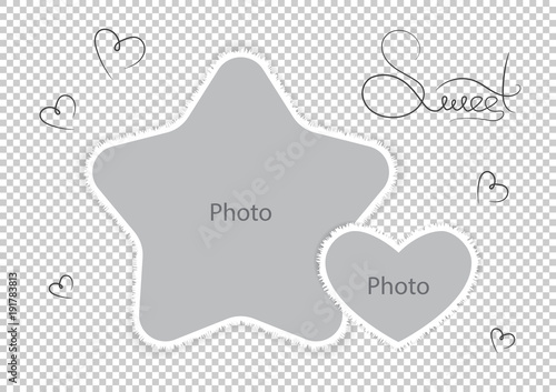 Kids photo frames template amazing montages favorite photos