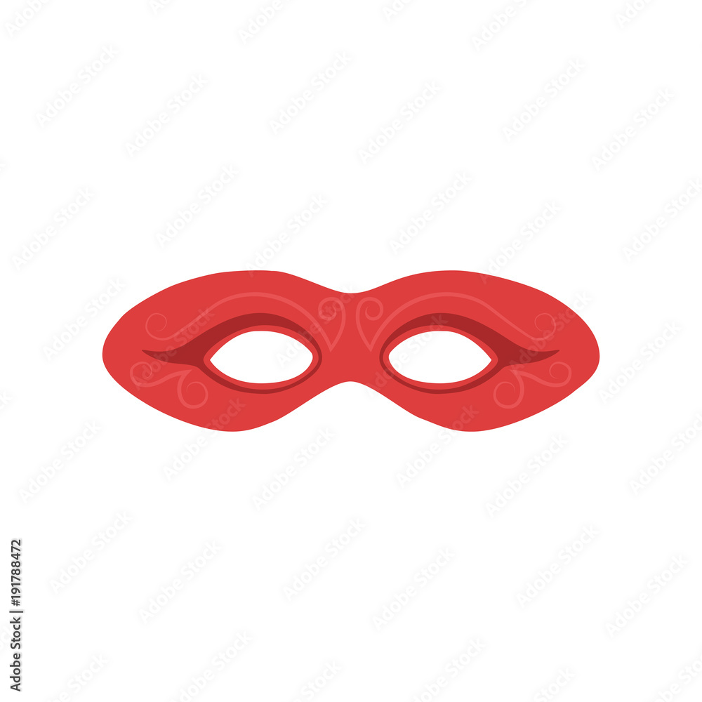Carnival mask flat design icon Carnival mask flat design icon