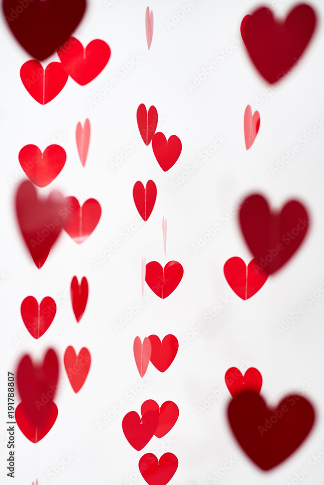 Valentines's Day red hearts background Valentines's Day red hearts background