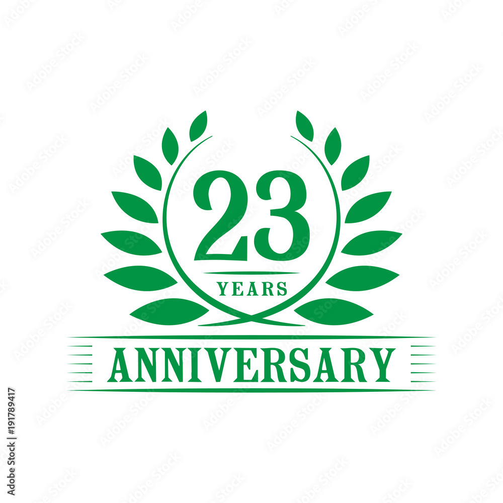 23 years anniversary logo template. 23 years anniversary logo template.