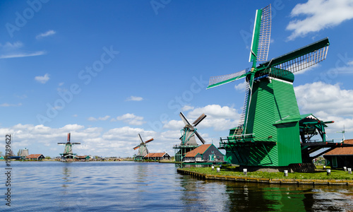 Dutch windmill  Amsterdam countryside  Netherlands