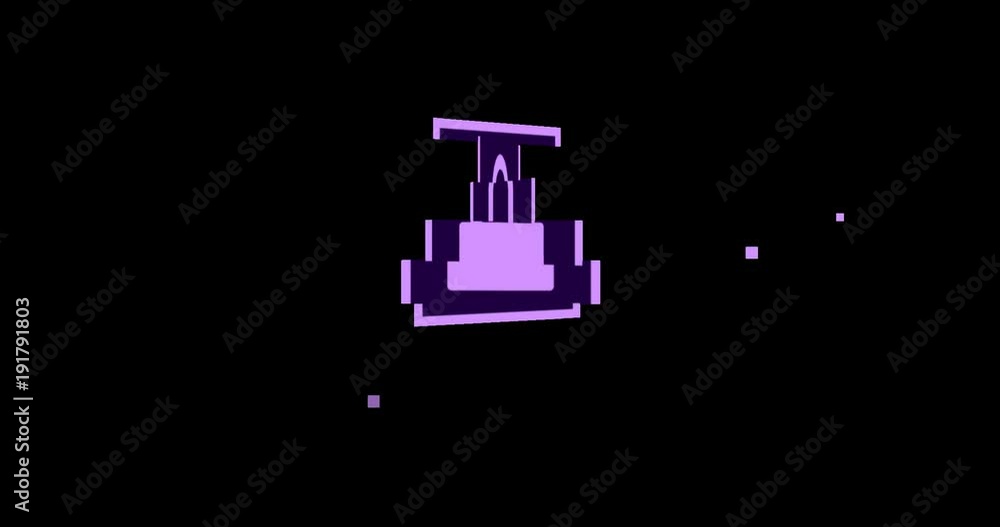Sliced rotation flip icon logo animated motion graphic lock. Object isolated in PNG format with alpha transparency channel background Sliced rotation flip icon logo animated motion graphic lock. Object isolated in PNG format with alpha transparency channel background