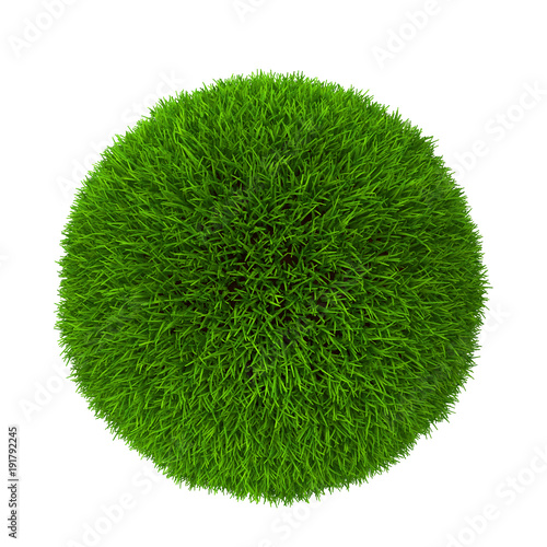 Green grass ball
