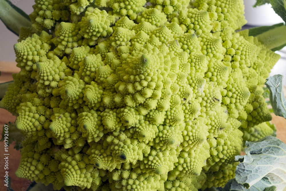 Close up cauliflower romanesco Close up cauliflower romanesco