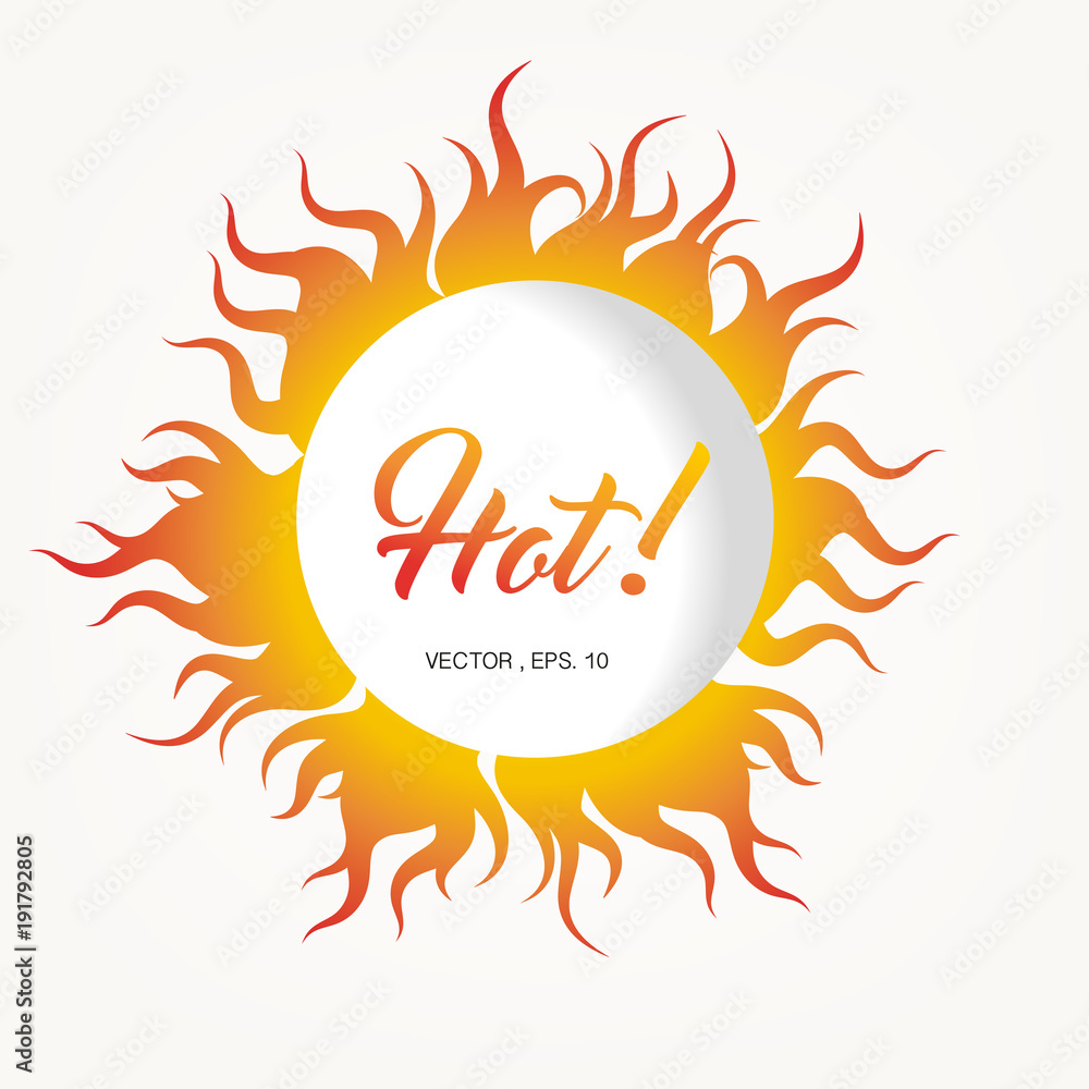 Flame fire burning, vector design for banner Flame fire burning, vector design for banner