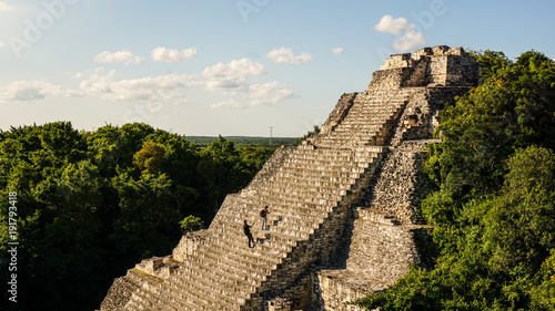 Becan Maya Ruins in the Yucatan, Mexico. photo