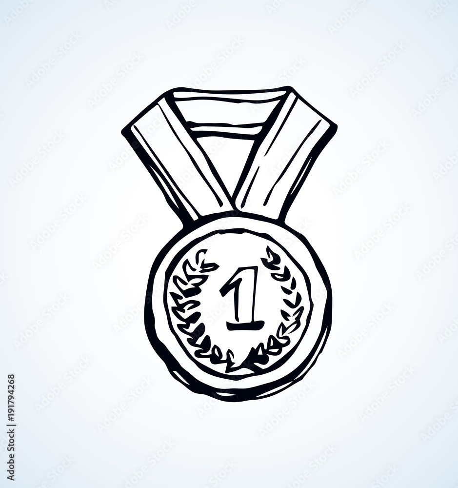 Medal. Vector drawing Stock Vector Adobe Stock