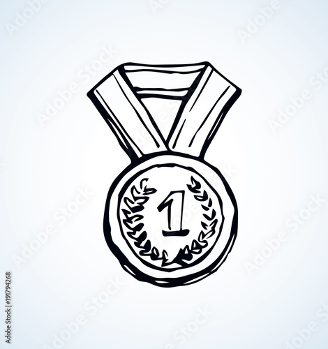 Medal. Vector drawing