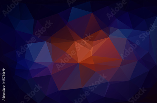 Abstract background of triangles. Blue, red, purple, bright multicolor background