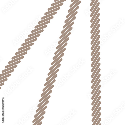 Flat rope illustration