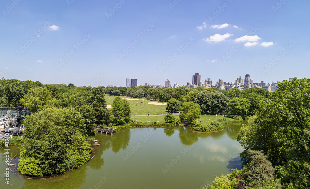 Central park at sunny day, New York City