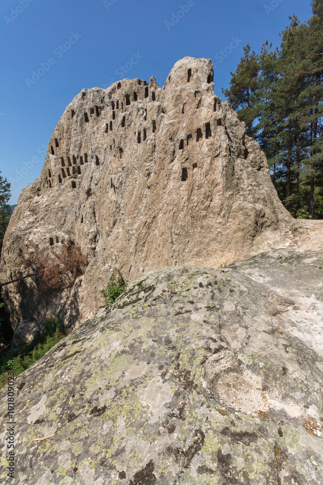 Antique Thracian Sanctuary Eagle Rocks near town of Ardino, Kardzhali Region, Bulgaria Antique Thracian Sanctuary Eagle Rocks near town of Ardino, Kardzhali Region, Bulgaria