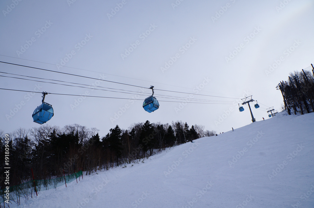 Obraz premium スキーゴンドラ