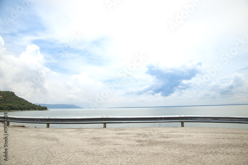 Landscape Dam reservoir background.