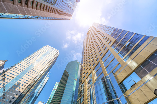 Urban building skyscrapers in Shanghai Financial District © 昊 周