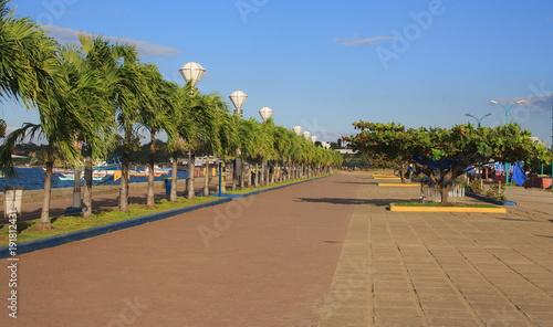 Baywalk of Puerto Princesa city. Palawan island. Philippines.