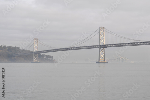 The San Francisco-Oakland Bay Bridge.