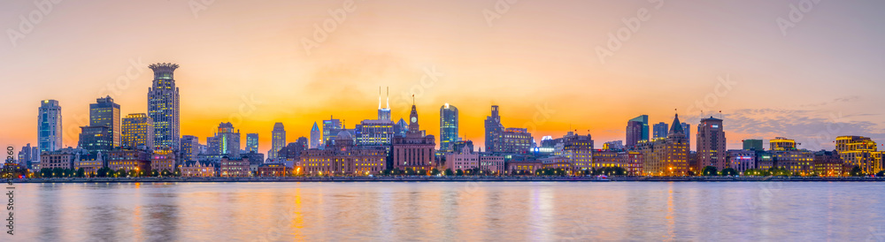 A beautiful night scene in the Bund, Shanghai A beautiful night scene in the Bund, Shanghai