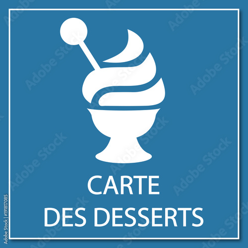 Logo carte des desserts.