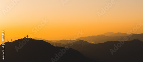 Canvas Print Hong Kong Golden Hour