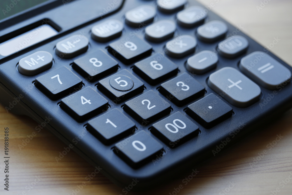 Detail of numbers on a calculator. Detail of numbers on a calculator.