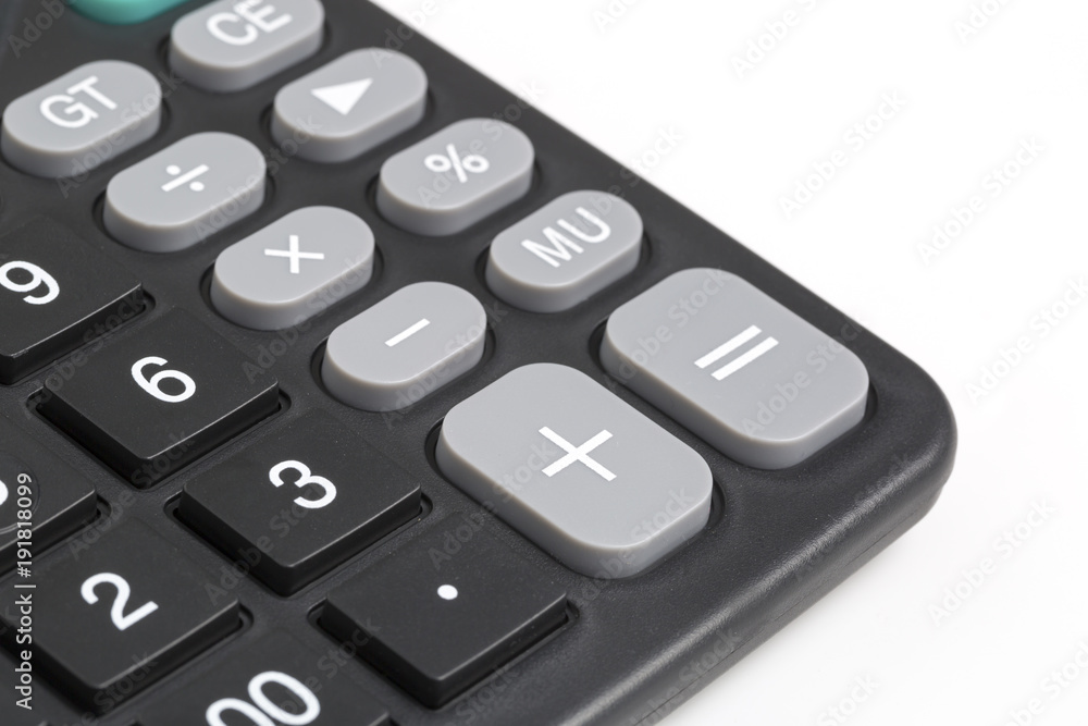Detail of numbers on a calculator. Detail of numbers on a calculator.