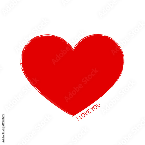 I love you rotes Herz
