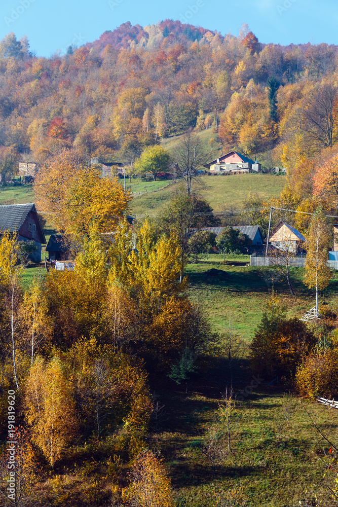 Autumn Carpathian mountains, Ukraine