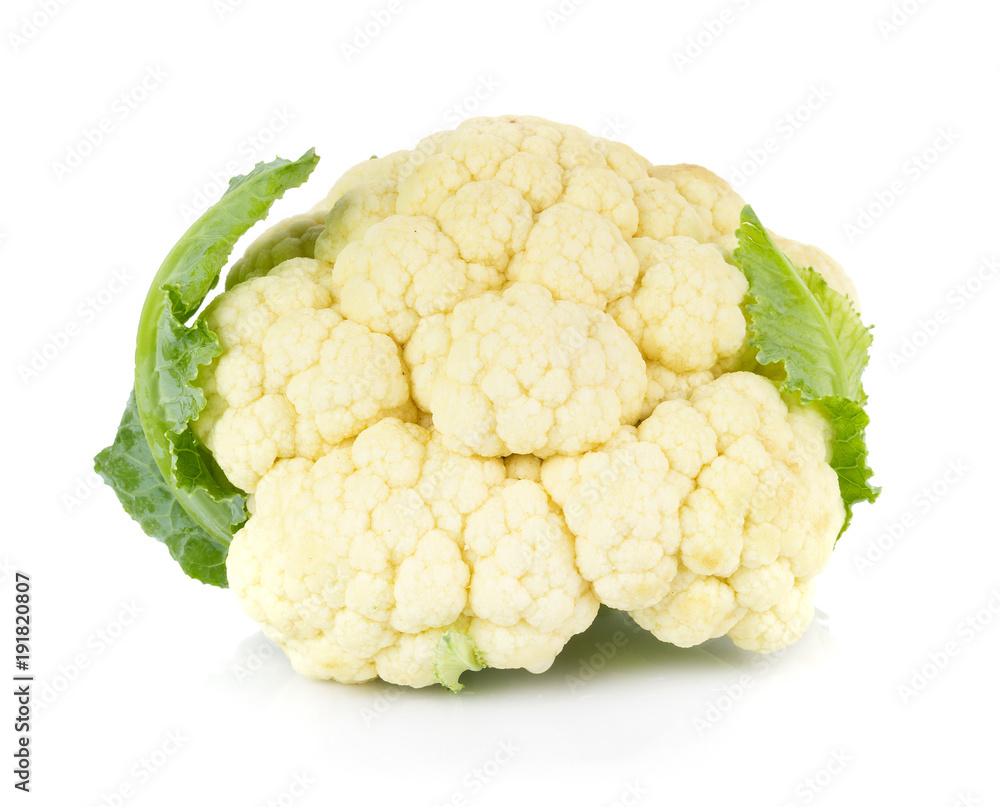 Cauliflower isolated on white background Cauliflower isolated on white background