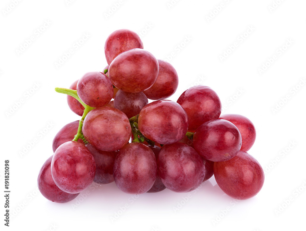 Ripe red grape isolated on white background Ripe red grape isolated on white background