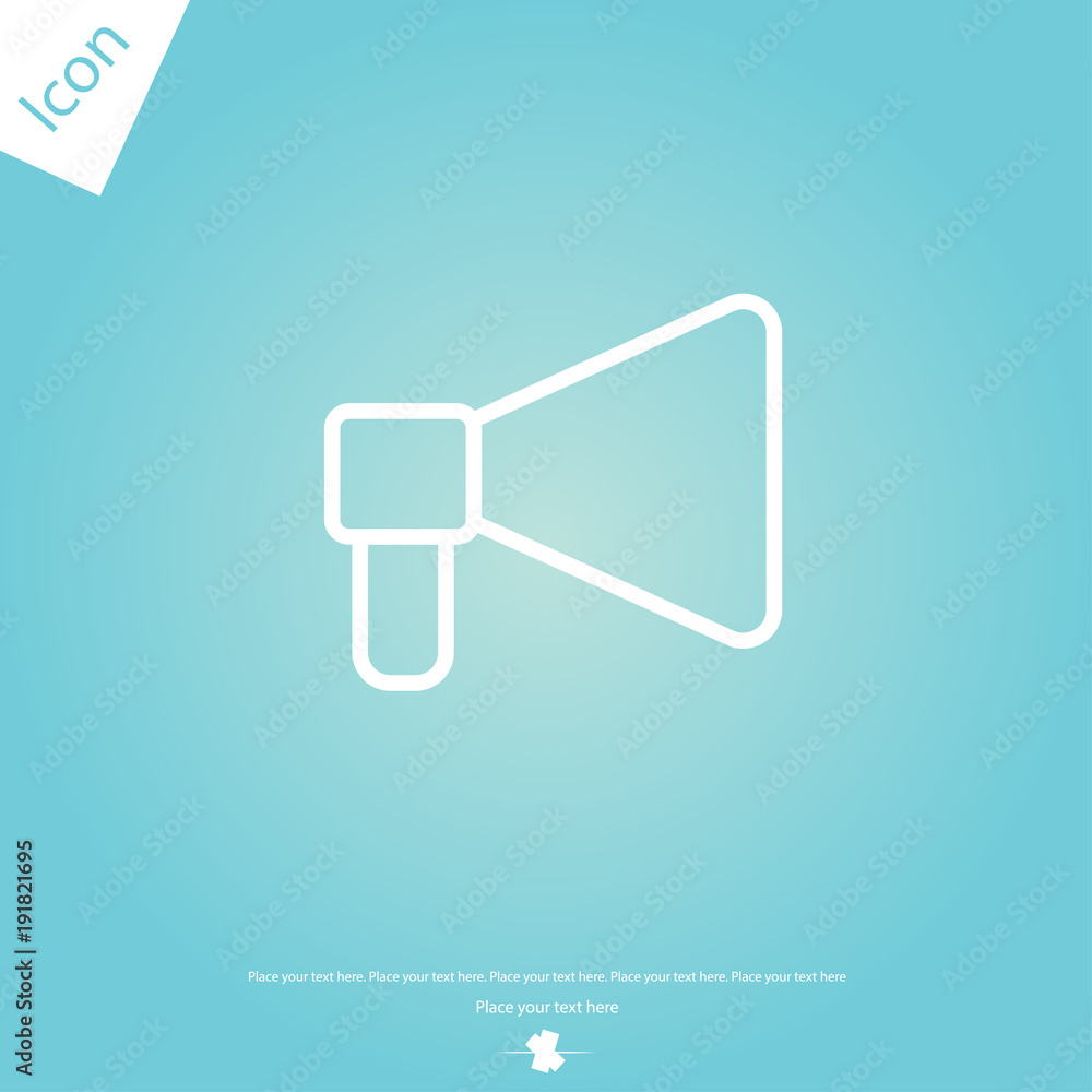 Loudspeaker line icon Loudspeaker line icon